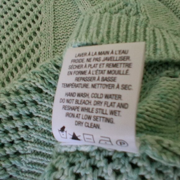 Women's Reitmans Open Knit Pullover with Tank Top, Light Green, Small - Picture 11 of 16